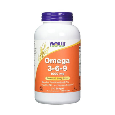 Acizi grasi Omega | Omega 3-6-9 1000mg, 250 capsule, Now Foods, Supliment alimentar pentru sanatate 0