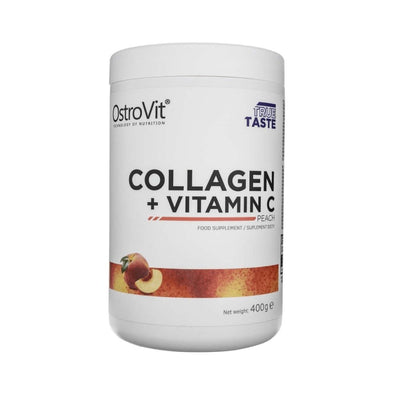 Colagen | Colagen + Vitamina C 400g, pudra, Ostrovit, Supliment alimentar pentru oase, articulatii si piele 0