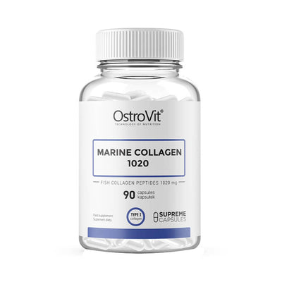 Colagen | Marine Collagen 1020mg, 90 capsule, Ostrovit, Supliment alimentar pe baza de colagen marin 0