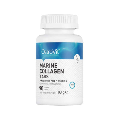 Colagen | Colagen Marin + Acid Hialuronic + Vitamina C 90 tablete, Ostrovit, Supliment pentru piele 0
