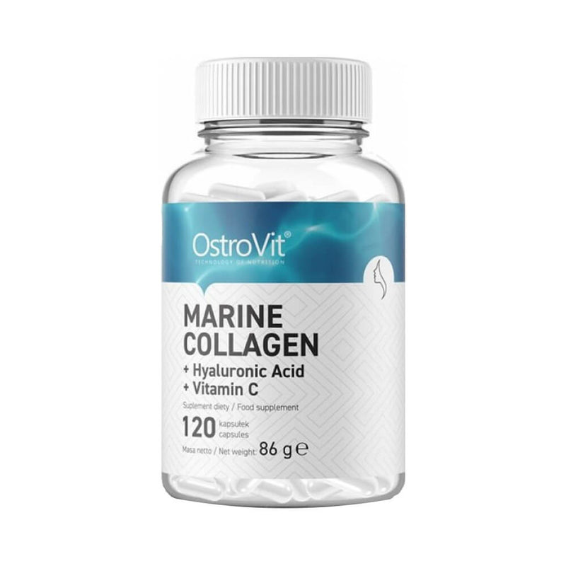 Colagen | Colagen marin + Acid hialuronic + Vitamina C 120 capsule, Ostrovit, Supliment pentru sanatate si frumusete 1