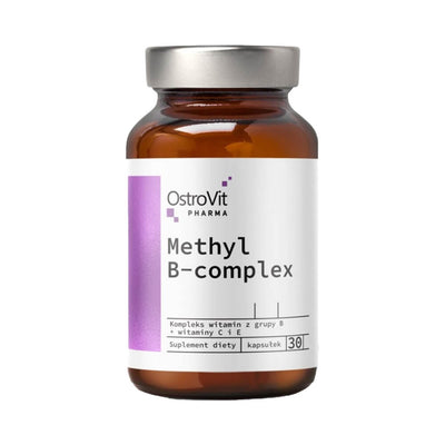 Vitamine si minerale | Methyl B-Complex 30 capsule, Ostrovit, Complex de vitamina B 0