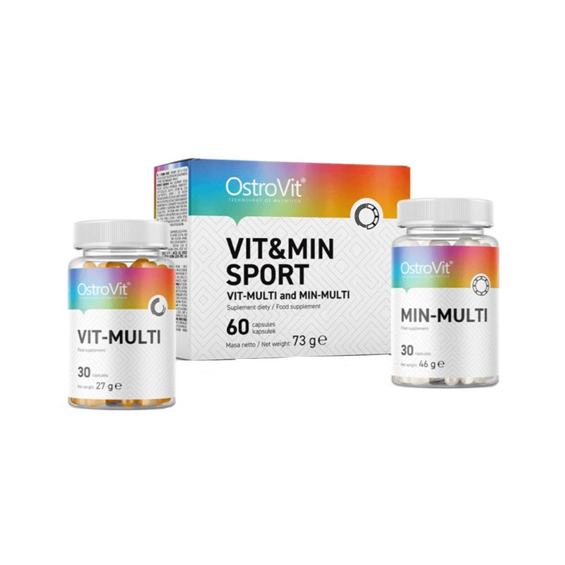 Vitamine si minerale | Vit & Minerals Sport 60 capsule, Ostrovit, Complex de minerale si vitamine pentru sportivi 0