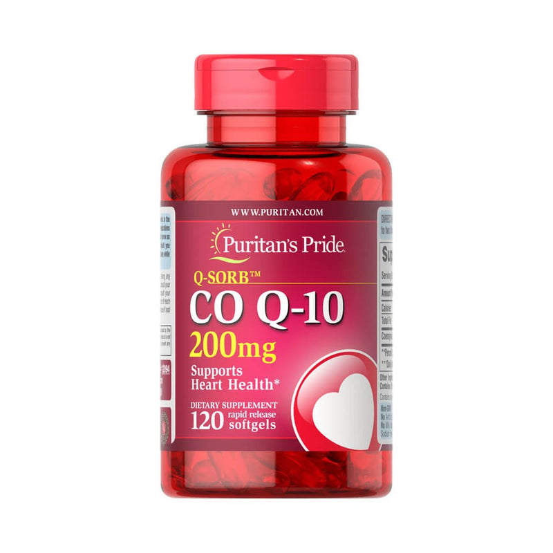 Suplimente Antioxidanti | QSorb CO Q10 200mg, 120 capsule, Puritan’s Pride, Supliment antioxidanti sportivi 0