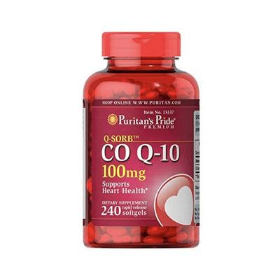 Suplimente Antioxidanti | QSorb CO Q10 100mg, 240 capsule moi, Puritan’s Pride, Supliment antioxidanti sportivi 0