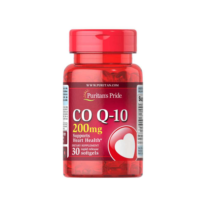 Suplimente Antioxidanti | CO Q10 200mg, 30 capsule, Puritan’s Pride, Supliment antioxidanti sportivi 0