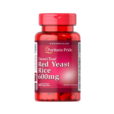 Puritan's Pride | Drojdie de orez rosu Red Yeast Rice 600mg, 60 capsule, Puritan's Pride, Supliment alimentar 0