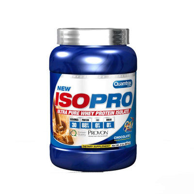 Proteine | IsoPro 907g, pudra, Quamtrax, Izolat proteic din zer 0