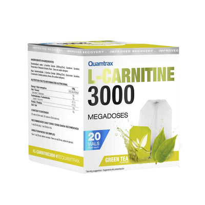 Slabire & Ardere grasimi | L-Carnitina 3000mg, 25ml, lichid, Quamtrax, Supliment slabire 0