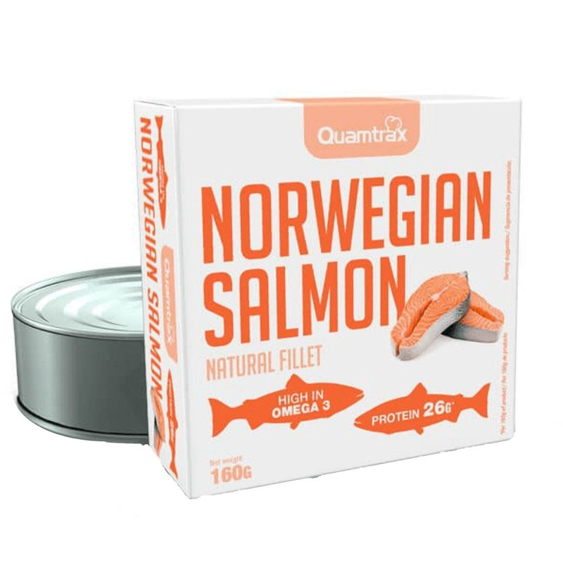 Acizi grasi Omega | Somon norvegian 160g, conserva, Quamtrax, bogat in Omega 3 si Proteina 0