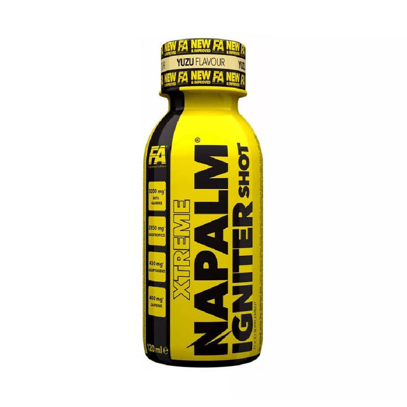 Suplimente antrenament | Napalm Shot 120ml, Fitness Authority, Supliment alimentar pre-workout cu cofeina 0