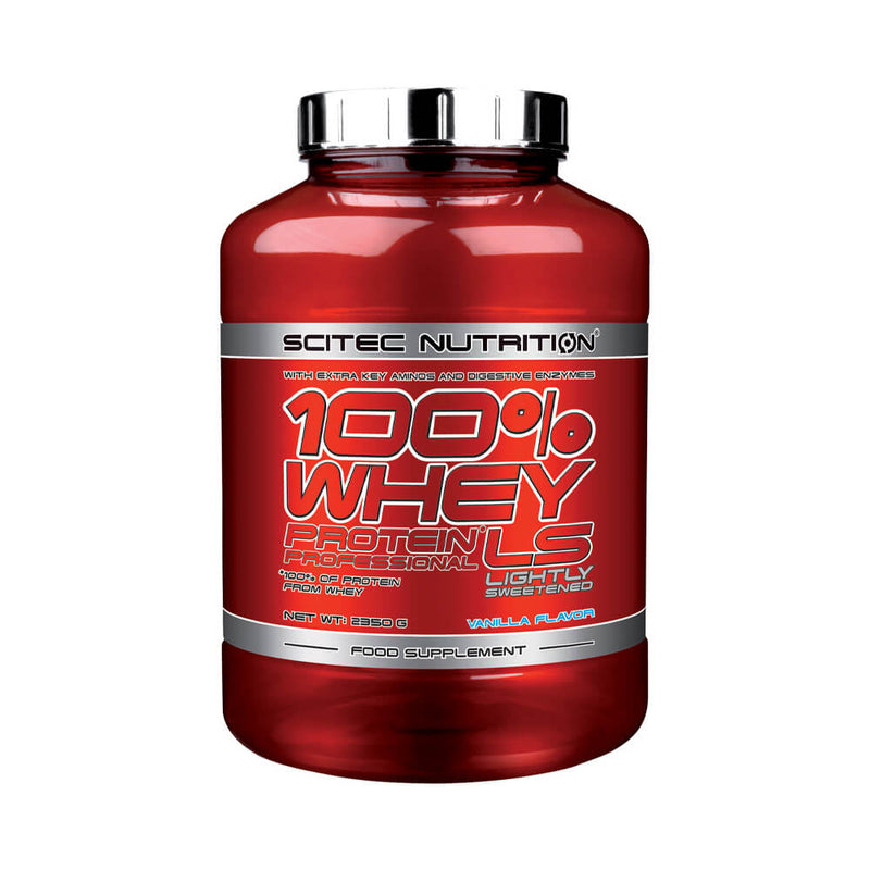 Cresterea masei musculare | 100% Whey Protein Professional 2.3kg, pudra, Scitec Nutrition, Concetrat proteic din zer 0