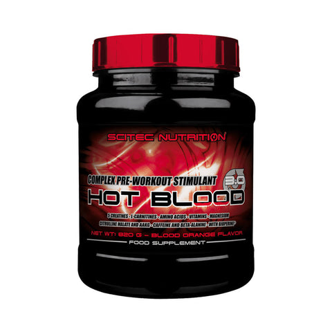 Suplimente antrenament | Hot Blood, pudra, 820g, Scitec Nutrition, Supliment alimentar pre-workout cu cofeina 0