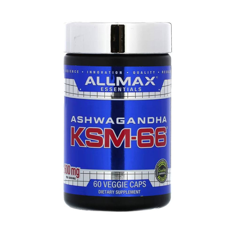 Suplimente antistres | Ashwagandha KSM-66 600mg, 60 capsule, Allmax Essentials, Supliment alimentar pentru sanatate 0