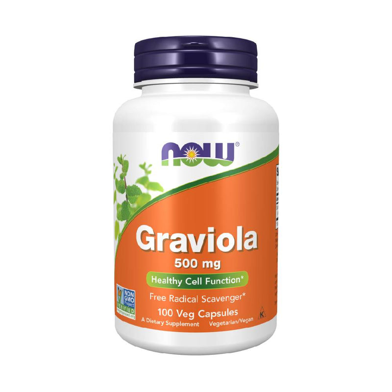 Suplimente Antioxidanti | Extract de Graviola 500mg, 100 capsule, Now Foods, Supliment alimentar antioxidant 0