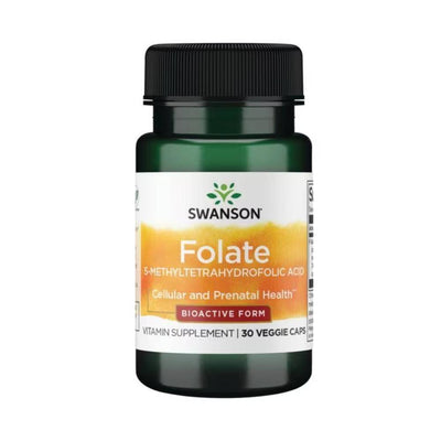 Suplimente sanatate Folat 680mcg, 30vcaps, Swanson, Supliment alimentar pentru sanatate 1