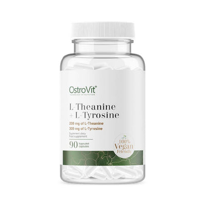 Stimulente hormonale | L-teanina & L-tirozina VEGE 90 capsule, Ostrovit, Supliment alimentar pentru glanda tiroida 0