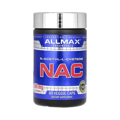 Hepatoprotectoare | N-Acetil Cisteina (NAC) 600mg, 60 capsule, Allmax Essentials, Supliment antioxidanti sportivi 0