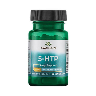 Suplimente pentru somn | 5-HTP 200mg, 60 capsule, Swanson, Supliment alimentar antistres 0