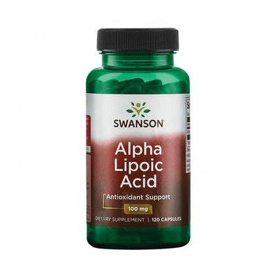 Slabire & Ardere grasimi | ALA (Acid Alfa Lipoic) 100mg, 120 capsule, Swanson, Supliment antioxidanti sportivi 0