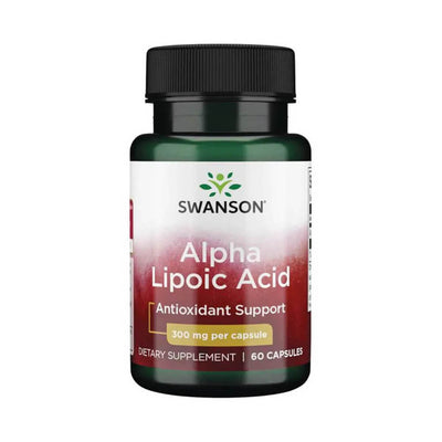 Slabire & Ardere grasimi | ALA (Acid Alfa Lipoic) 300mg, 60 capsule, Swanson, Supliment antioxidanti sportivi 0