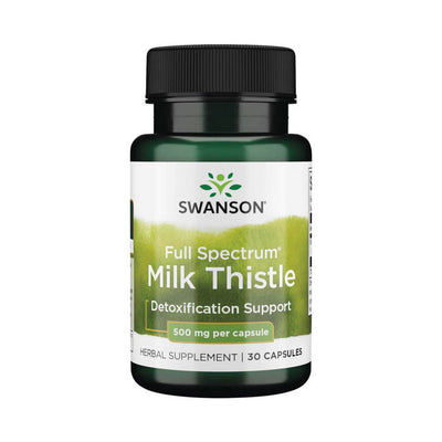Hepatoprotectoare | Ciuline de lapte (Silimarina) Armurariu 500mg, 30 capsule, Swanson, Protector hepatic sportivi 0