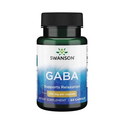Suplimente pentru sanatate | GABA 250mg, 60 capsule, Swanson, Supliment alimentar antistres 0