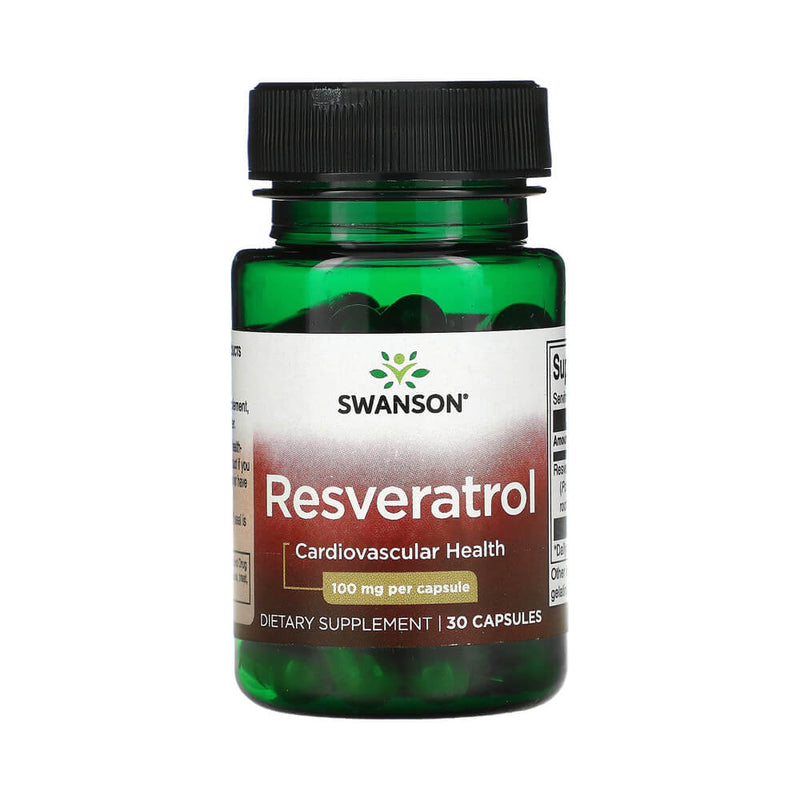 Suplimente pentru sanatate | Resveratrol 100mg, 30 capsule, Swanson, Supliment antioxidanti sportivi 0