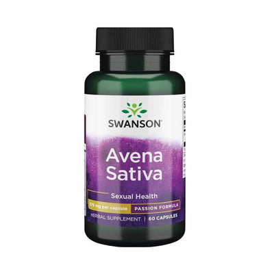 Stimulente hormonale | Avena Sativa 575mg, 60 capsule, Swanson, Supliment alimentar pentru sanatate sexuala 0