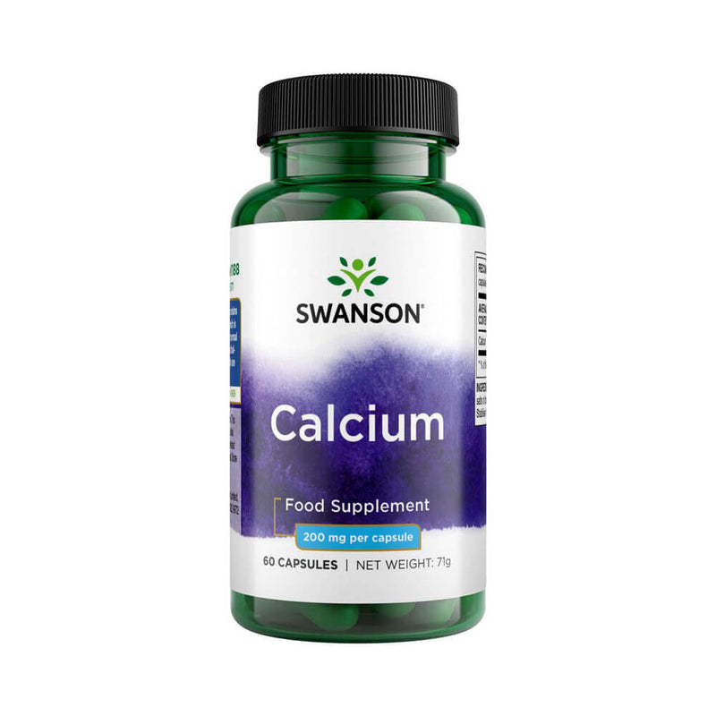 Vitamine si minerale | Calcium Citrate 200mg, 60 capsule, Swanson, Supliment alimentar pentru sanatate 0