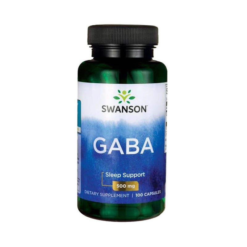 Suplimente pentru sanatate | GABA 500mg, 100 capsule, Swanson, Supliment alimentar antistres 0