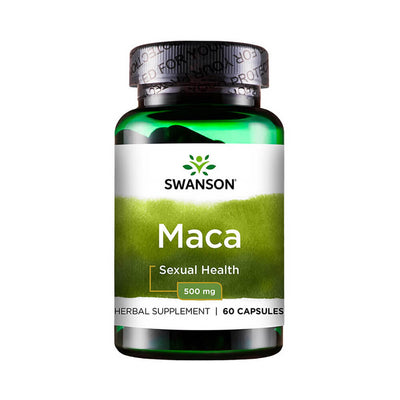 Stimulente hormonale | Maca (Extract 4:1) 500mg, 60 capsule, Swanson, Supliment stimulare hormonala 0