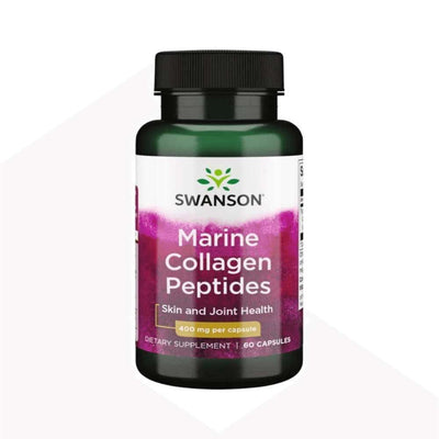 Colagen | Colagen Marin Hidrolizat 400mg 60 capsule, Swanson, Supliment alimentar 0