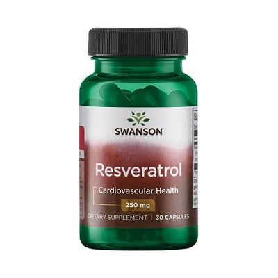 Suplimente pentru sanatate | Resveratrol 250mg, 30 capsule, Swanson, Supliment antioxidanti sportivi 0