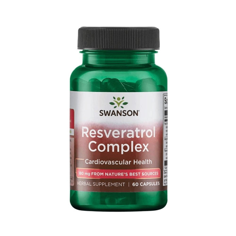 Suplimente Antioxidanti | Resveratrol Complex 180mg, 60 capsule, Swanson, Antioxidanti 0