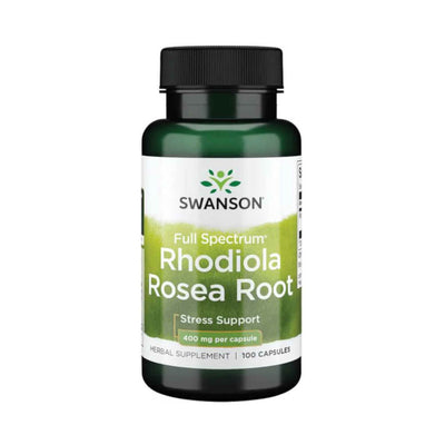 Stimulente hormonale | Rhodiola Rosea 400mg, 100 capsule, Swanson, Supliment alimentar pentru sanatate 0