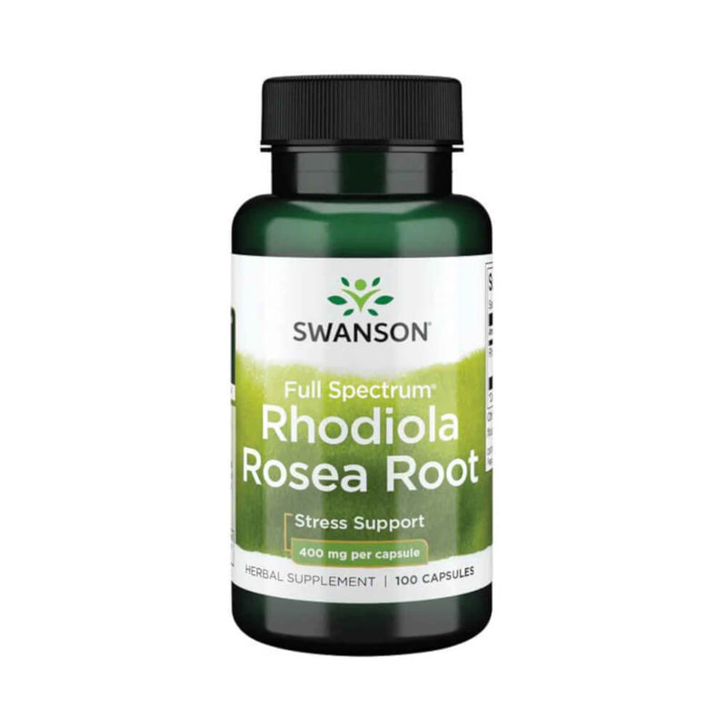 Stimulente hormonale | Rhodiola Rosea 400mg, 100 capsule, Swanson, Supliment alimentar pentru sanatate 0