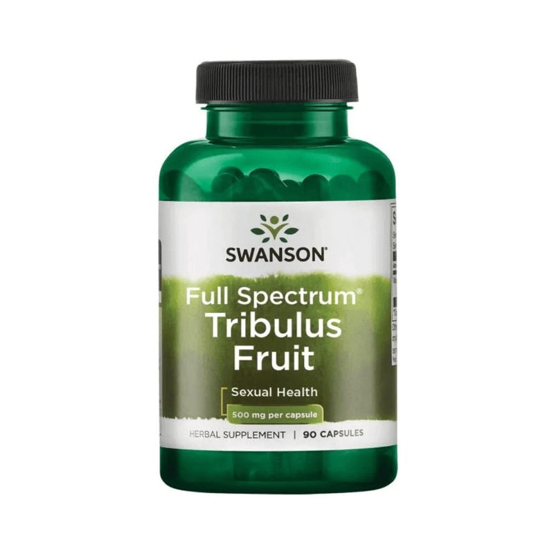 Stimulente hormonale | Tribulus Fruit 500mg, 90 capsule, Swanson, Supliment stimulator hormonal 0