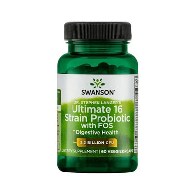 Digestie | Ultimate 16 Strain Probiotics with FOS 60 capsule, Swanson, Probiotic 0