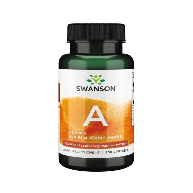 Vitamine si minerale | Vitamina A 10000UI 250 capsule moi, Swanson, Supliment antioxidanti pentru imunitate 0