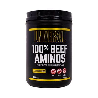 Aminoacizi | Beef Aminos, 400 tablete, Universal, Complex de aminoacizi din vita 0