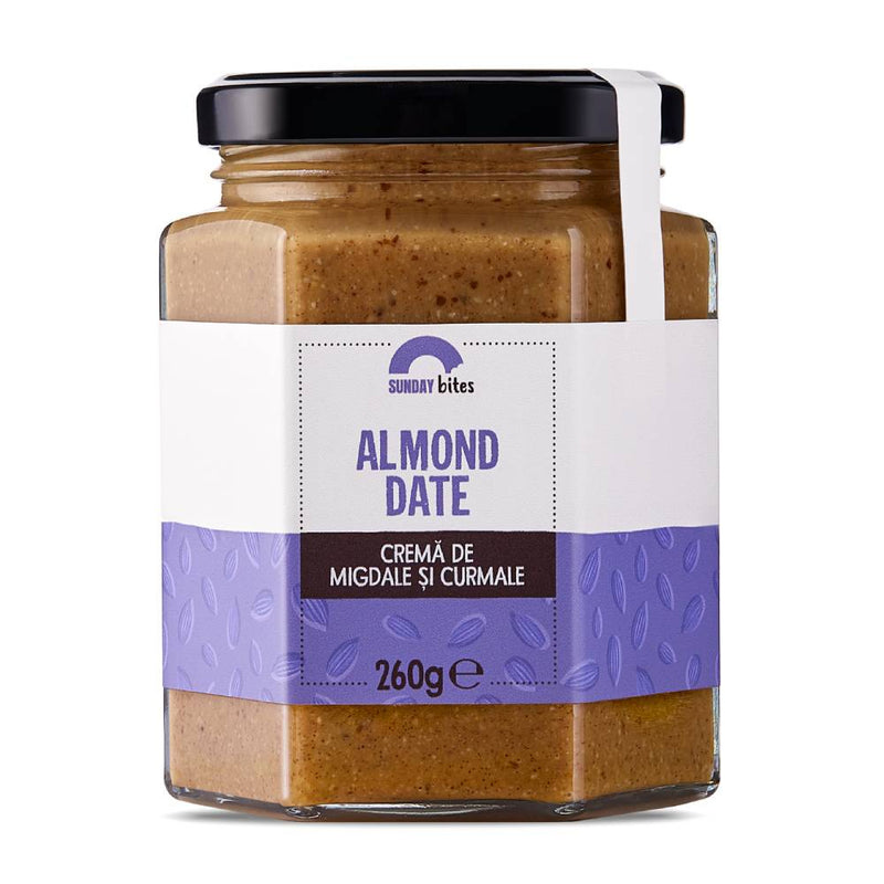 Unturi & Creme proteice | Almond Date, Sunday Bites, Crema de migdale si curmale 1
