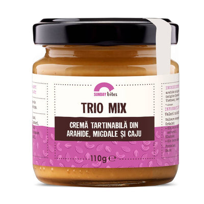 Unturi & Creme proteice | Trio Mix, Sunday Bites, Crema de arahide, migdale si caju 0