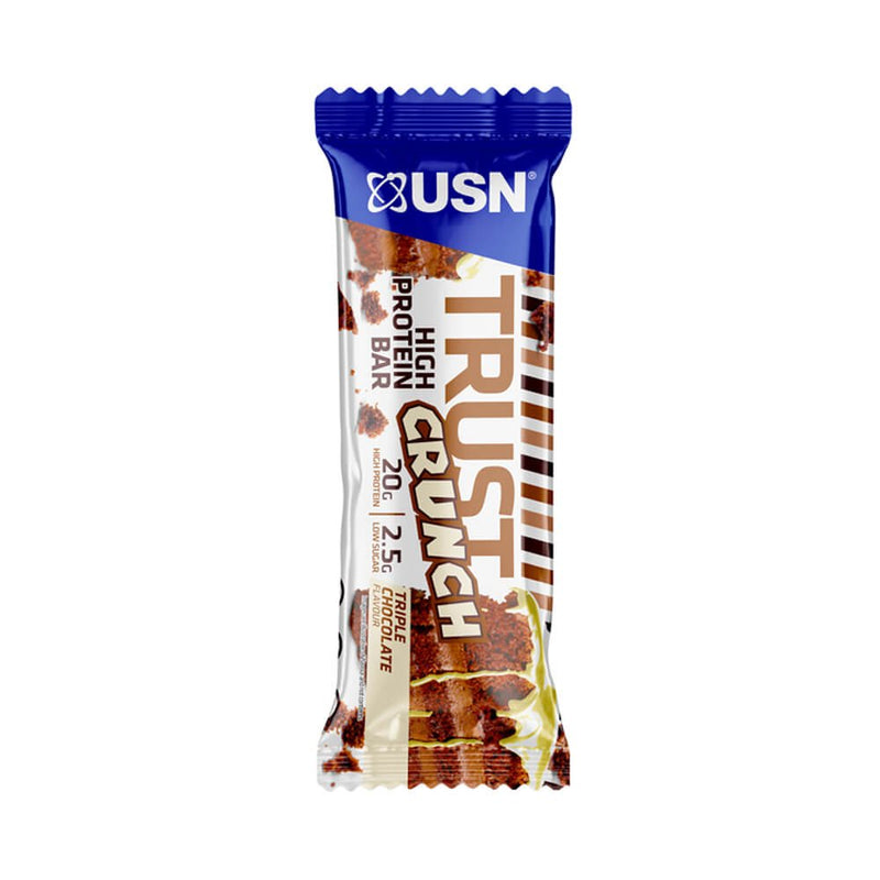 Alimente & Gustari | Baton proteic Trust Crunch, 60g, USN, Sarac in zaharuri 0