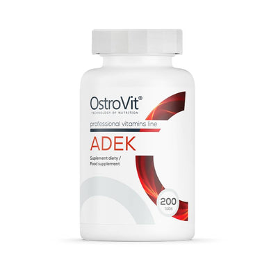 Suplimente pentru oase si articulatii | ADEK, 200 tablete, Ostrovit, Vitamina A, D, E, K 0