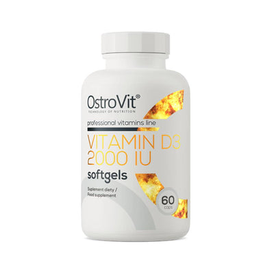 Suplimente pentru oase si articulatii | Vitamina D3 2000 UI, 60 capsule, Ostrovit, Supliment alimentar pentru imunitate si sanatate osoasa 0