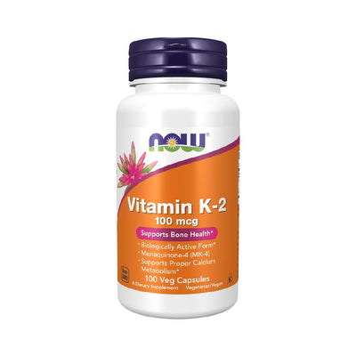 Suplimente pentru oase si articulatii | Vitamina K2 100mcg, 100 capsule, Now Foods, Supliment alimentar pentru sanatate 0