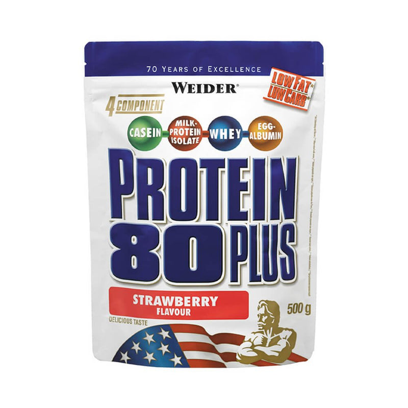 Suplimente antrenament | Proteina 80 Plus 500g, pudra, Weider, Crestere masa musculara 0