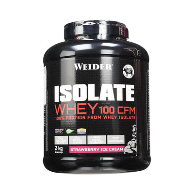 Suplimente antrenament | Whey Izolat 100 CFM 2kg, pudra, Weider, Izolat proteic din zer 0