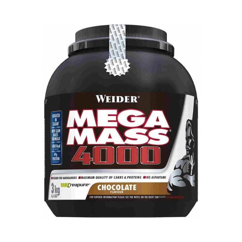 Proteine | Mega Mass 4000 3kg, pudra, Weider, Mix pentru crestere masa musculara 0